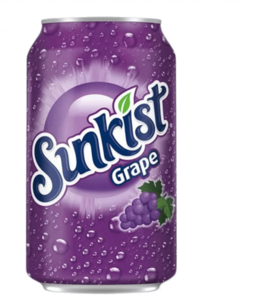 Sunkist All flavours-355ml Import from USA