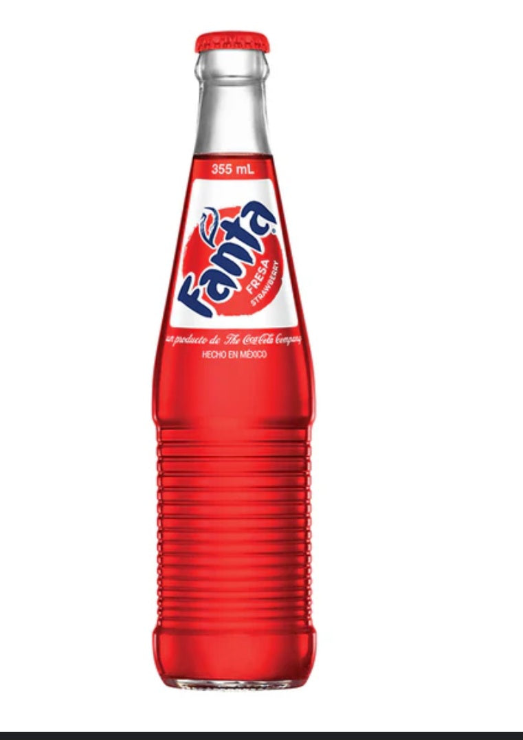 Maxican Coca cola & Fanta Glass Bottle Range 355ml Mexico Import
