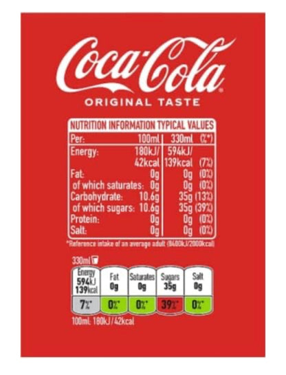 Coca Cola Cans 24x330ml